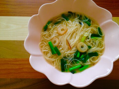 節約ランチ★松茸風味にゅうめん